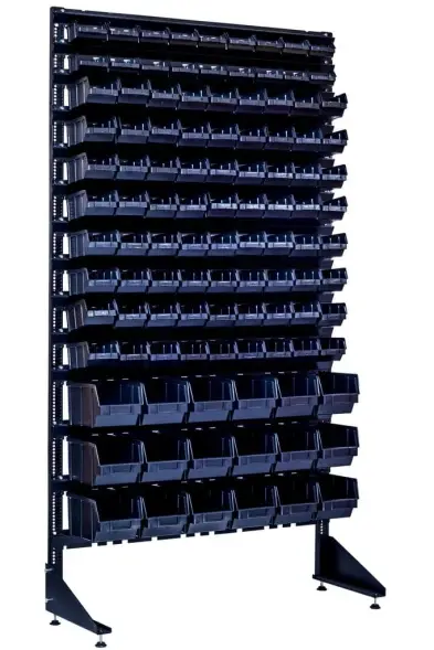 Стеллаж с пластиковыми ящиками 1801-2/8/3 СH