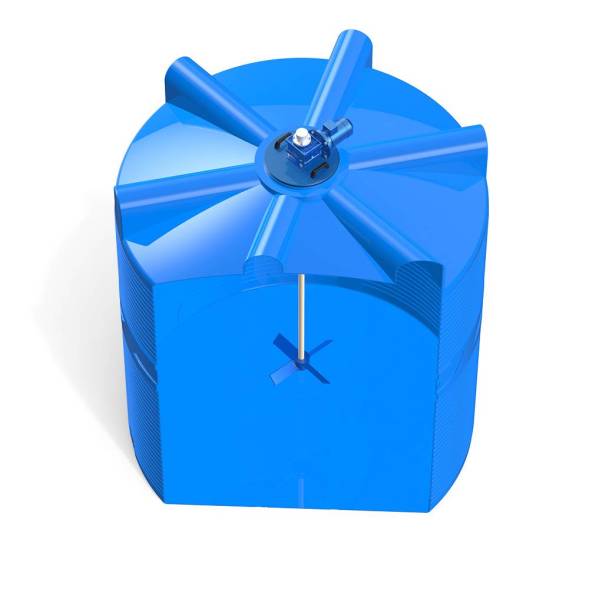 Емкость V 10000 литров с лопастной мешалкой