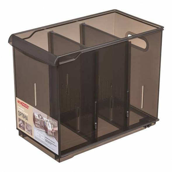 Контейнер универсальный Ooptima, 10,6 л, коричневый