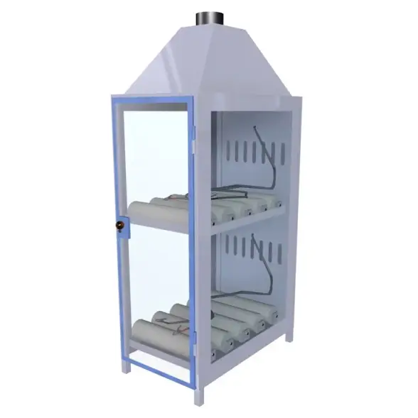 Шкаф для аккумуляторов ШМА-06 390x670x1350 мм Синий