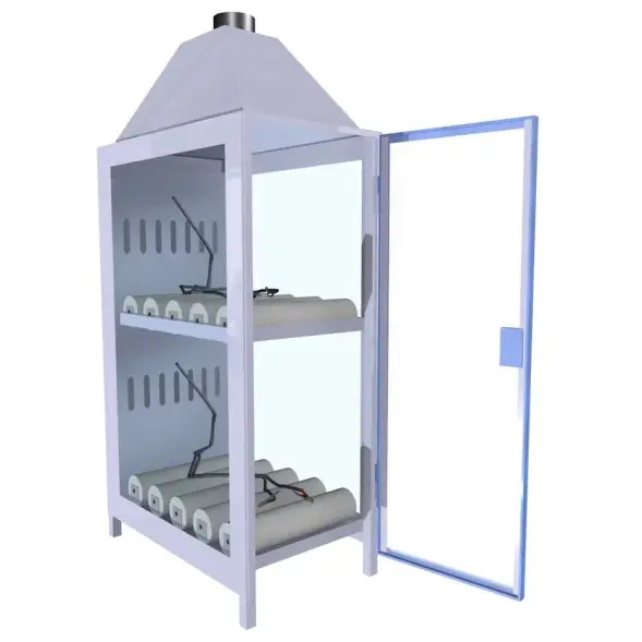 Шкаф для аккумуляторов ШМА-06 390x670x1350 мм Синий