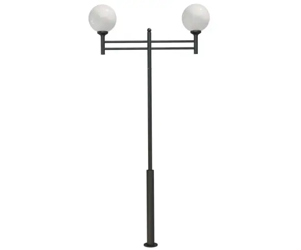 Стальной фонарный столб Т-13-2 со светильниками 4,5 м