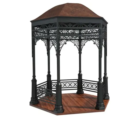 Беседка «Сити Мидл» шестигранная, R1550 мм Без подиума