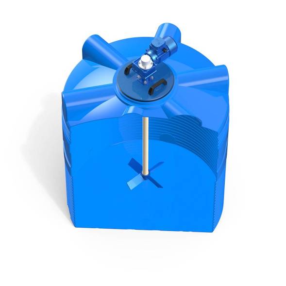 Емкость V 1000 литров с лопастной мешалкой