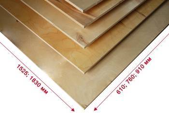 Фанера 1830x610