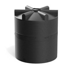 Емкость (резервуар) пластиковая вертикальная с крышкой, 10000 л, 400 мм, зеленый [TV10000S2]