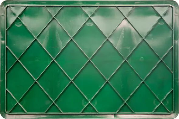 Ящик пластиковый перфорированный, 600×400×120 мм, 22 л, зелёный [704.02.02 м]