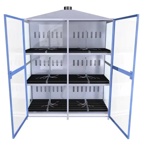 Шкаф для аккумуляторов ШМА-06-03 1340x810x1850 мм Синий