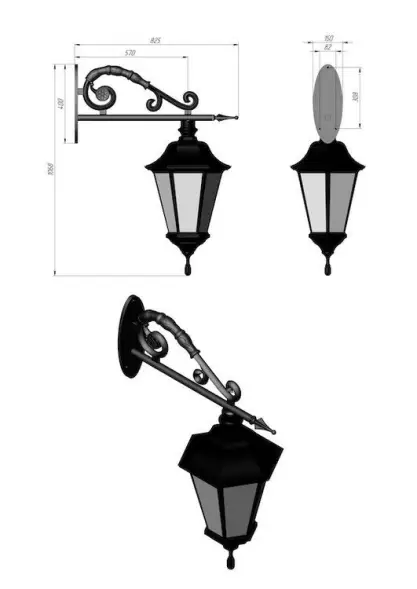 Кронштейн настенный К-2
