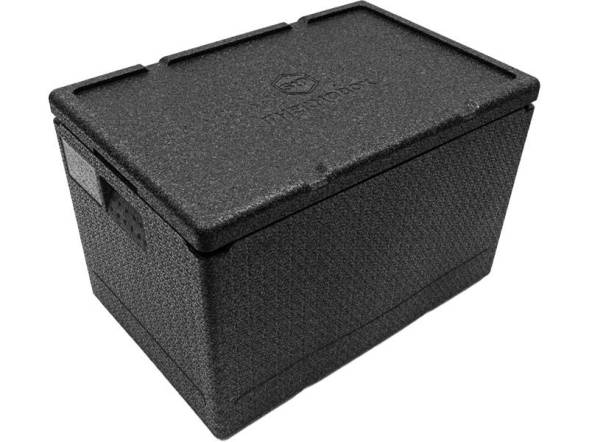 Термобокс пенополипропиленовый с крышкой STP PRO, 600х400х400 мм, 60 л, 55 кг/м3