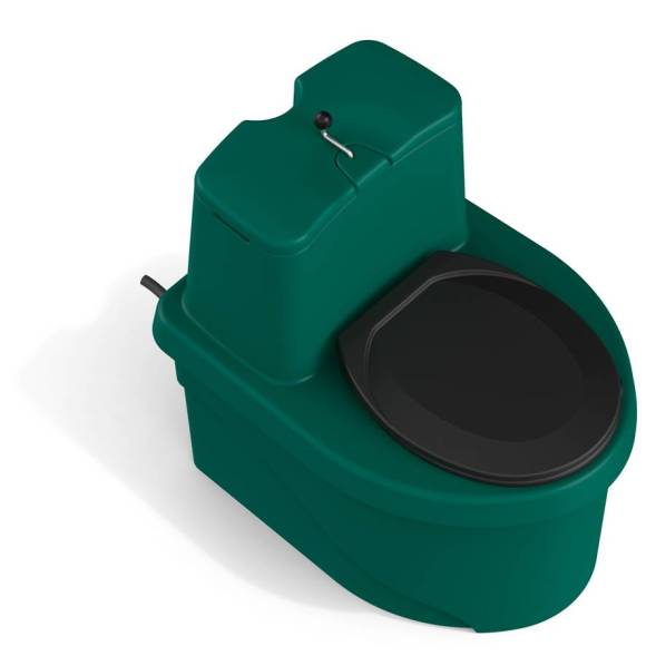 Торфяной биотуалет «РОСА» зеленого цвета