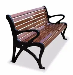 Скамейка чугунная «Роса» 1,5 м