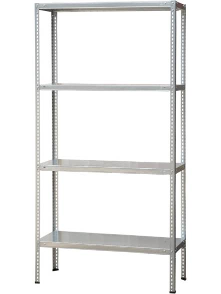 Стеллаж металлический полочный на болтовом соединении, 2000x1000x400 мм, 4 полки [СП-Fix-4-2000/1000/400]