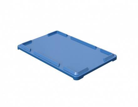 Ящик пластиковый поворотно-вкладываемый универсальный, 600х400х300 мм, синий [12.480.61 (KD6430.1)]