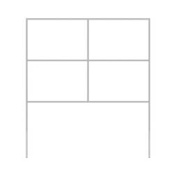 Рама универсальная для временных дорожных знаков (4 знака)