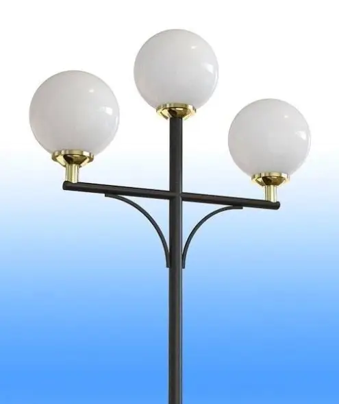 Стальной фонарный столб Т-17-3 со светильниками 6,161 м