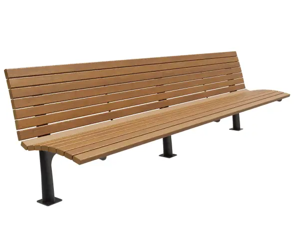 Скамейка стальная «Платиум» 2,5 м (3 опоры)