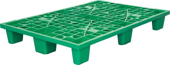 Паллет (поддон) пластиковый перфорированный вкладываемый на 9-х ножках, 1200x800х160 мм, черный [1200800160-02]