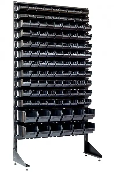 Стеллаж с пластиковыми ящиками 1801-2/9/2 CH