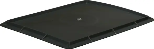 Крышка пластиковая для сырково-творожного ящика, 532x400 мм, черный [306-1]