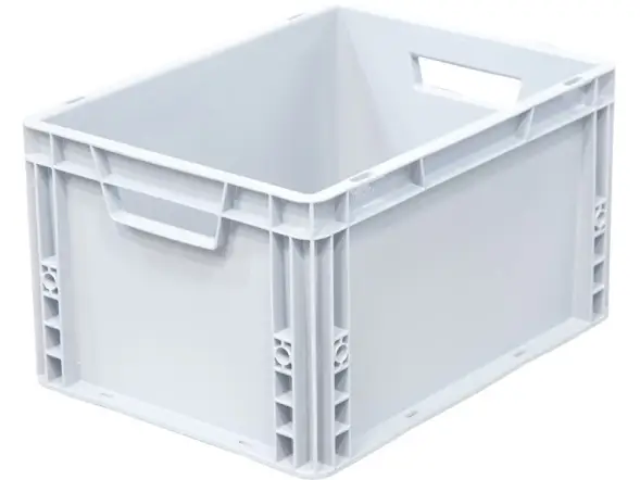 Евроконтейнер пластиковый сплошной SPK 4022, 400x300x230 мм, 23 л, серый