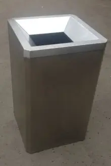 Урна Рондо, 440х440х740, шлифованная, с емкостью 75 л