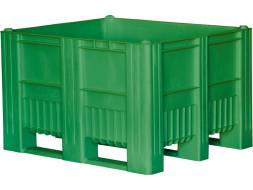 Крупногабаритный сплошной пластиковый контейнер на полозьях Big Box, 1200х1000х740 мм, серый [12001000740-00]