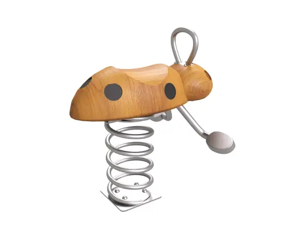 Качалка на пружине HARDWOOD «Божья коровка»