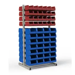 Стеллаж двусторонний №104 (1835х950х760)