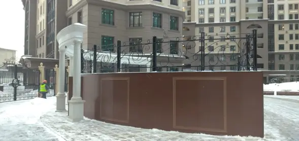 Полуротонда тип 7, 24 колонны, диаметр 20400 мм Высота: 3900 мм, с каннелюрами, с тумбой