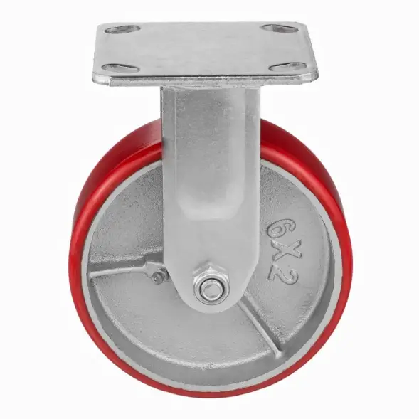 Колесо полиуретановое Стелла-техник 1041-152 неповоротное, диаметр 152мм, грузоподъемность 360кг