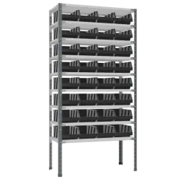 Антистатический стеллаж СТ-012 с ящиками 400x230x150 [13726]