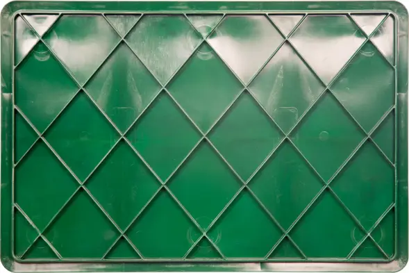 Ящик пластиковый сплошной, 600×400×120 мм, 22 л, зелёный [704.03.01 м]