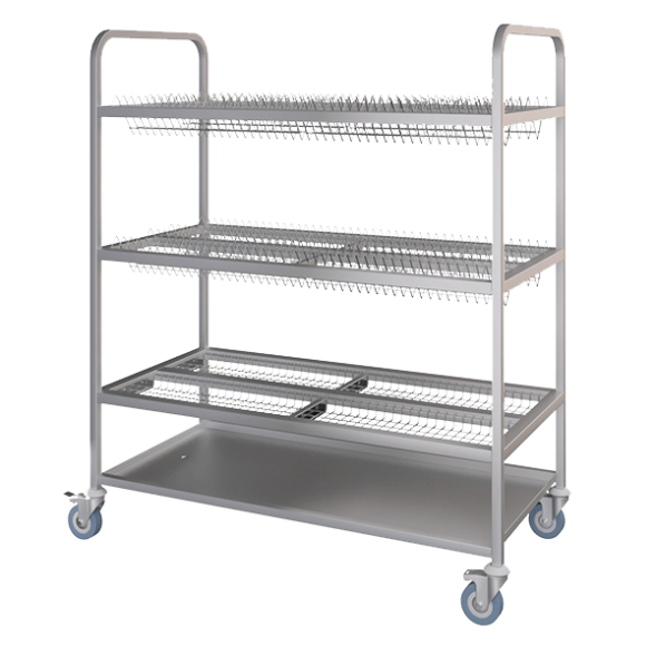 Тележка для тарелок и стаканов 1200x600x1440 [16027]