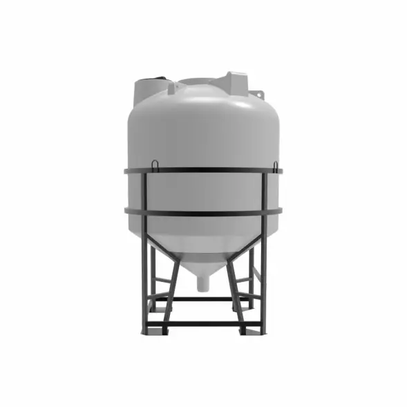 Емкость ЦКТ 5000 л с патрубком 160мм под плотность до 1,2 г/см3 белая в обрешетке