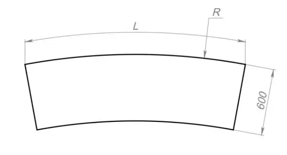 Скамейка стальная «Радиус» 1 м.п. - со спинкой (композит)