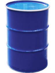 Бочка металлическая (стальная) с крышкой, 210 л, синий [БСЗ 210о]