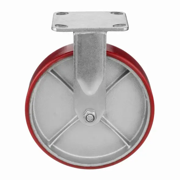 Колесо полиуретановое Стелла-техник 1041-200 неповоротное, диаметр 152мм, грузоподъемность 460кг