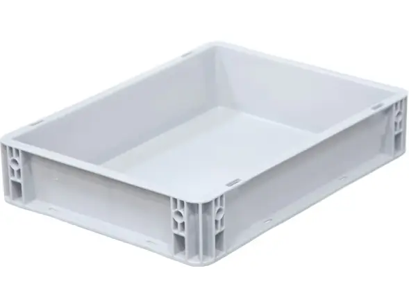 Евроконтейнер пластиковый сплошной SPK 4075, 400x300x75 мм, 9 л, серый [SPK 4075]