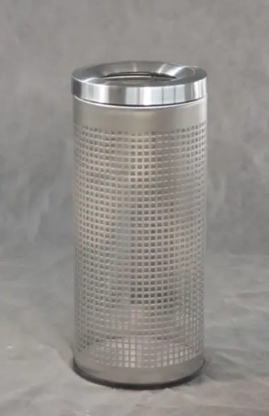 Урна Атриум, шлифованная, кольцо под пакет, 50 л