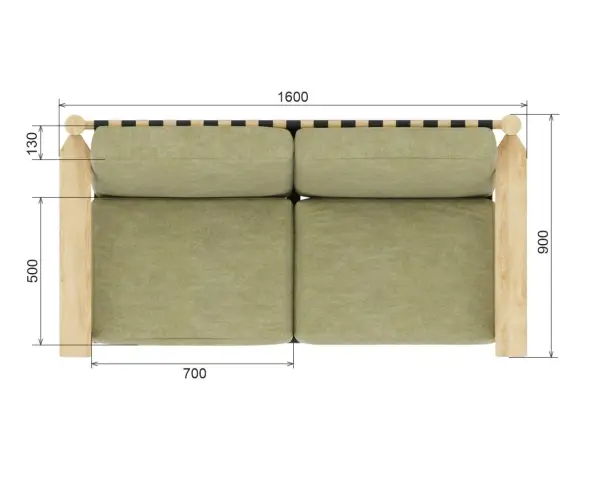 Диван «Eco lounge» Лиственница