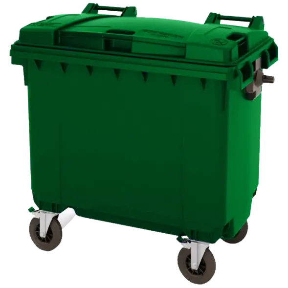 Мусорный контейнер 770л. на колесах с опцией "крышка в крышке"
