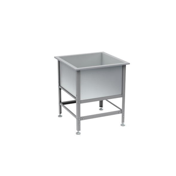 Ванна моечная односекционная из нержавеющей стали 870x800x800 [16930]