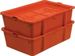 Ящик пластиковый сплошной, 502x332x150 мм, 17 л, синий [307]