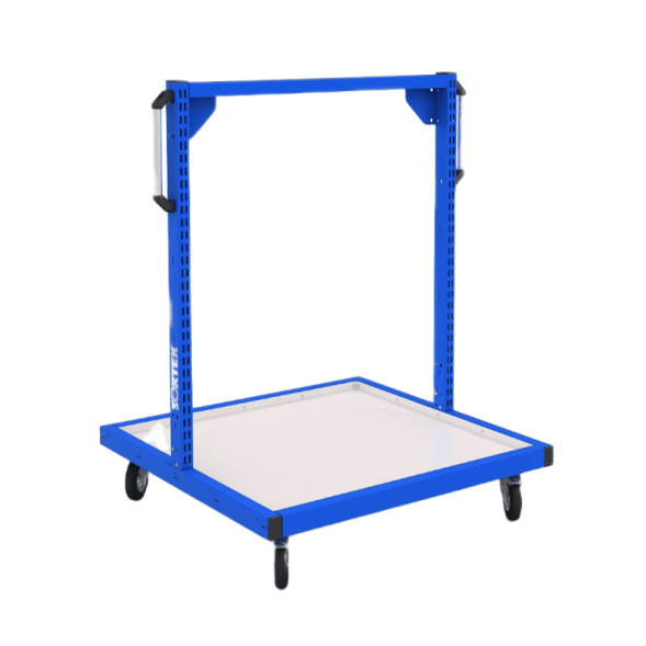 Стойка (секция) для хранения мобильная на колесах ДВК SORTEX 1075-M Base, синий [КГ030367]