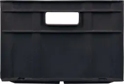 Ящик пластиковый сплошной, 420x420x292 мм, 51.51 л, черный [309]