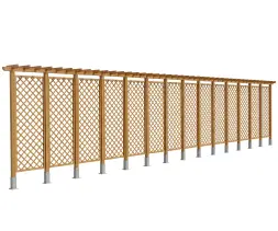 Шпалера «Ромб» 20,0 м (с покраской)