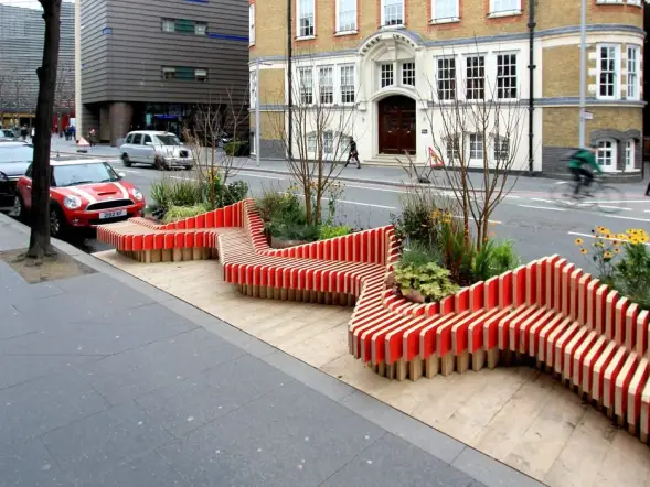 Параметрическая скамейка «График»