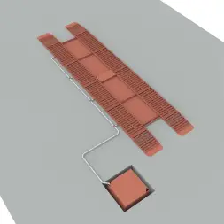 Эстакада металлическая Каскад Комфорт, разборная, 10м, усиленная, грузоподъемность 70т, красная