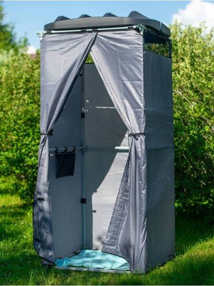 Бак пластиковый для летнего душа с подогревом, 200 л, черный [Б-200]